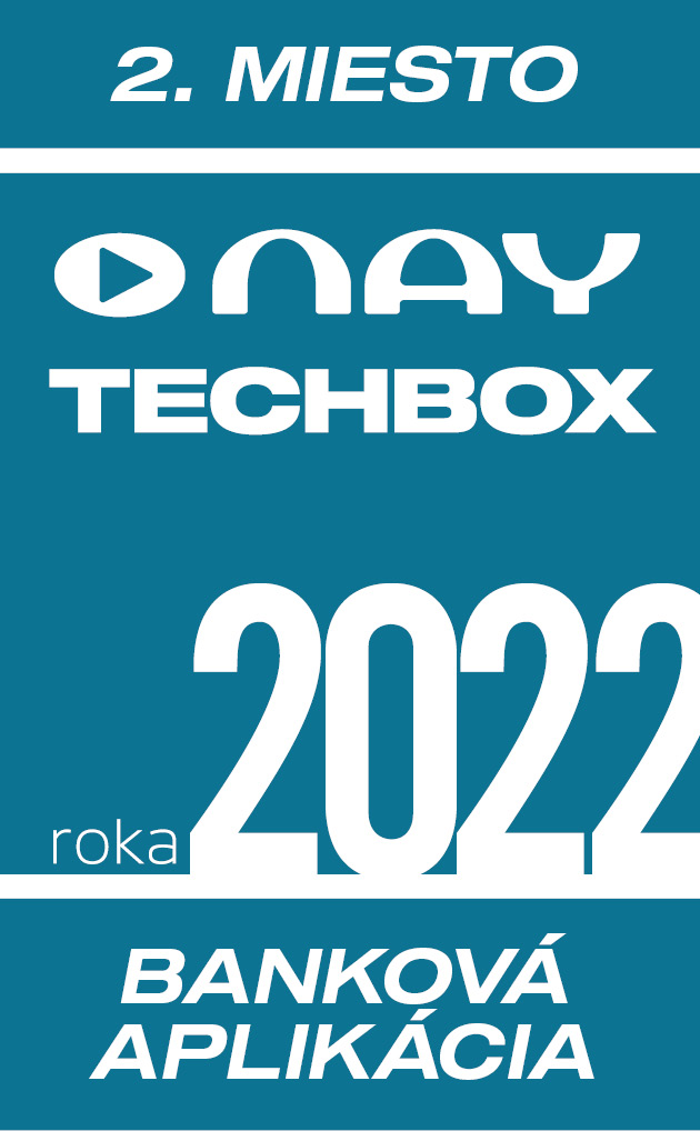 TECHBOX BANKOVÁ APLIKÁCIA roka 2022 | Tatra banka TECHBOX BANKOVÁ APLIKÁCIA roka 2022