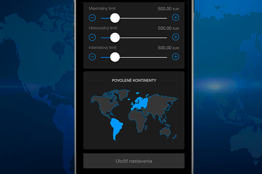 Setting up the countries for your payment card online