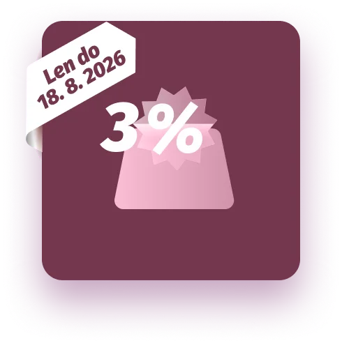 3 % ročne na sporenie do 1000 €