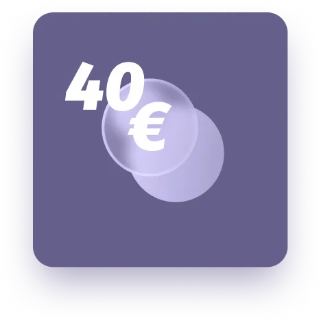 40 € automaticky k Študentskému účtu